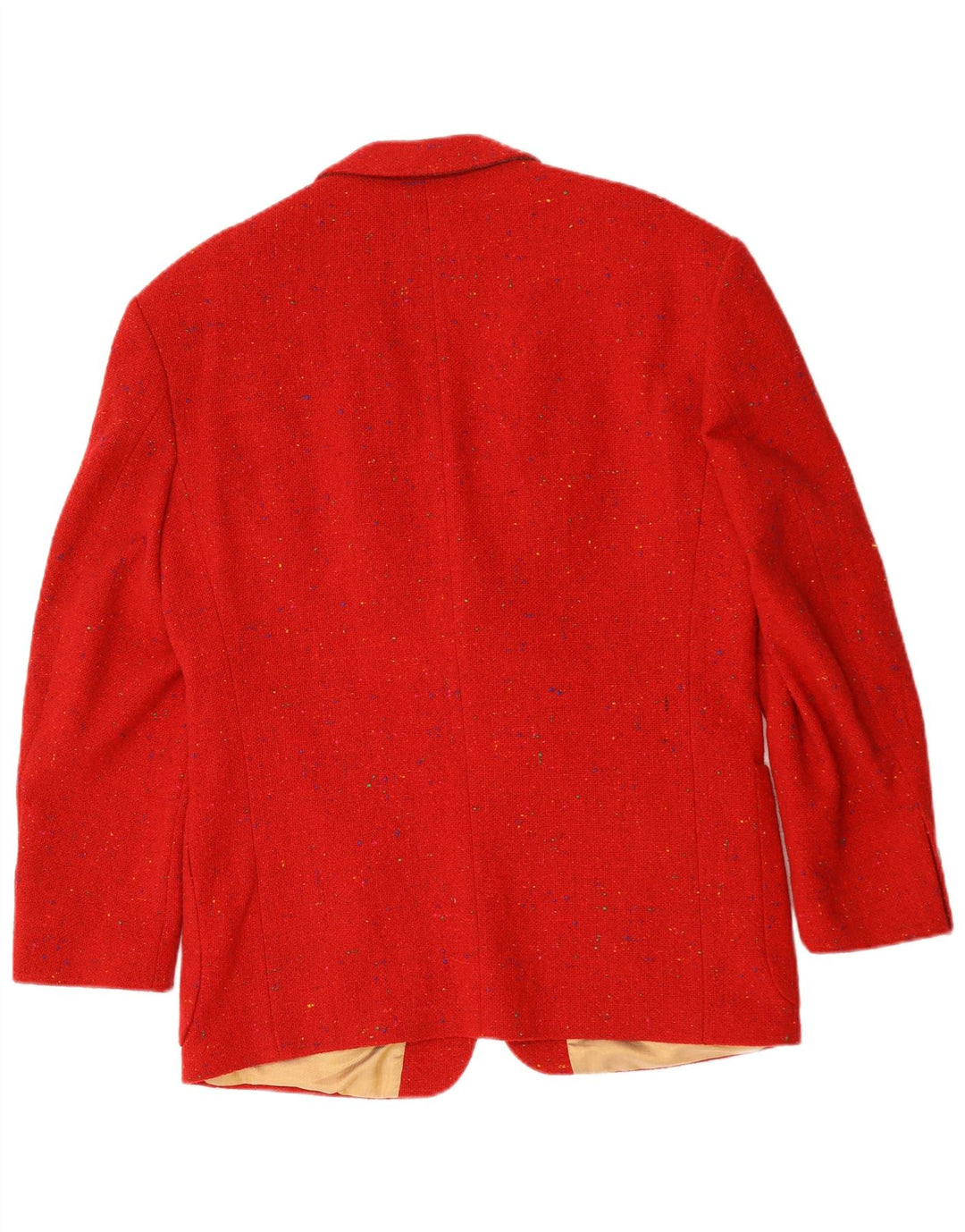 Vintage hombres 3 botones Blazer chaqueta Reino Unido 40 grande rojo moteado
