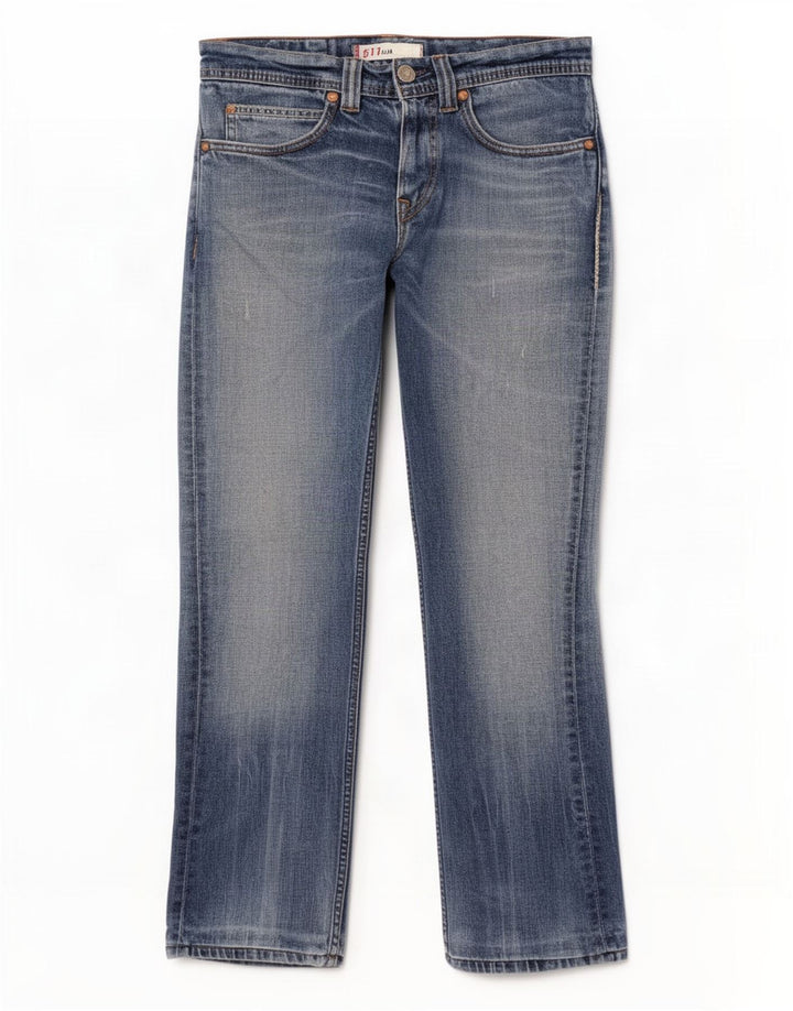 Levi's Mujer 511 Vaqueros Slim Desgastados W30 L29 Algodón Azul