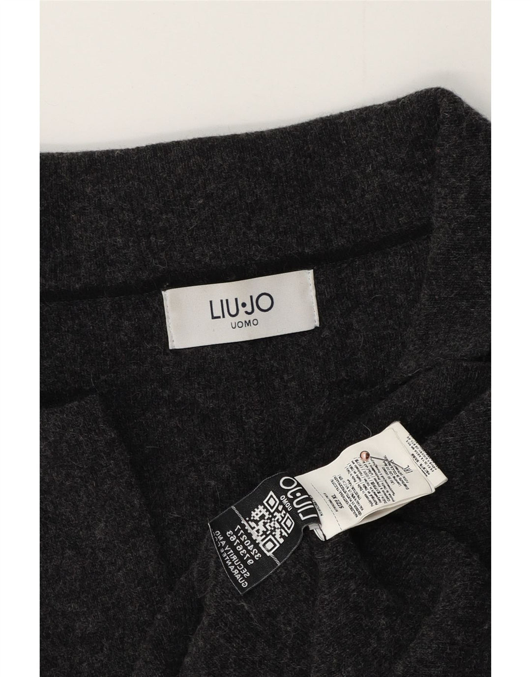 Liu Jo Chaqueta tipo blazer de punto con 3 botones para hombre UK 42 XL Lana gris