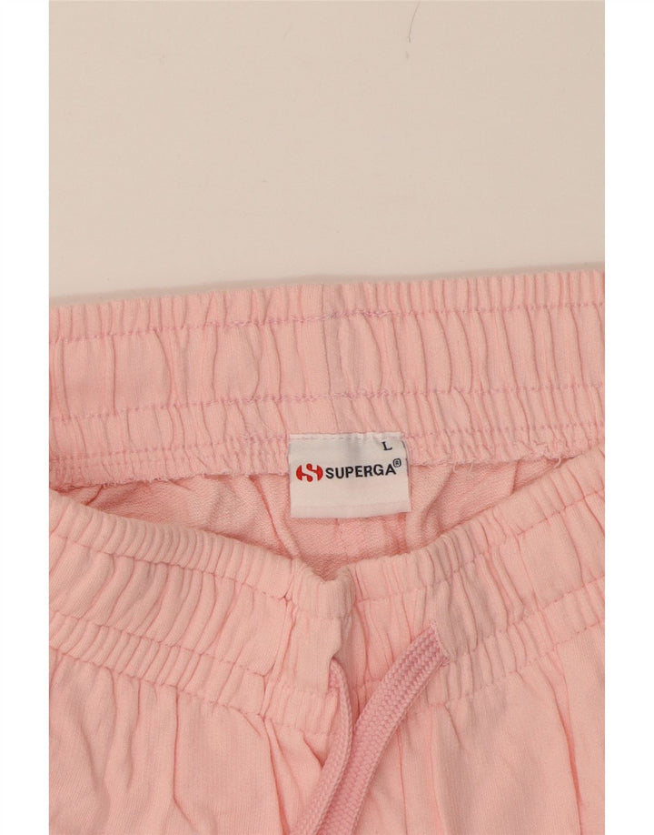 SUPERGA Womens Tracksuit Trousers Joggers Large  Pink Cotton Vintage Superga and Second-Hand Superga from Messina Hembry 