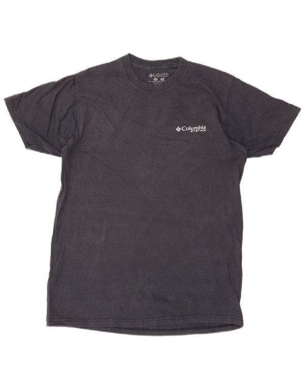 Columbia Camiseta gráfica para hombre Top de algodón gris medio