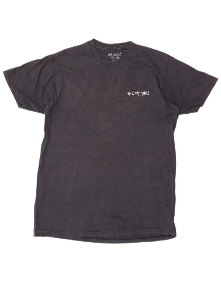 Columbia Camiseta gráfica para hombre Top de algodón gris medio