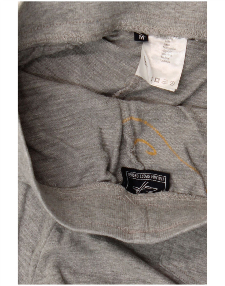 Pantalones De Chándal Lotto Hombre Joggers De Algodón Moteado Gris Medio