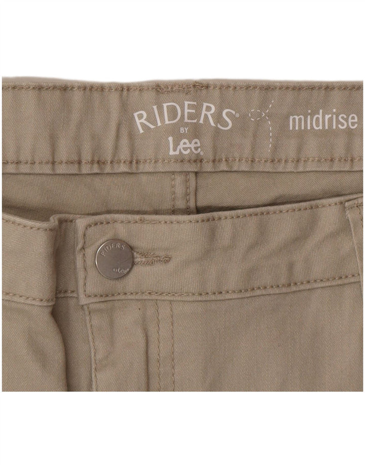 Lee - Pantalones cortos casuales para mujer Riders de talle medio W38 2XL Beige