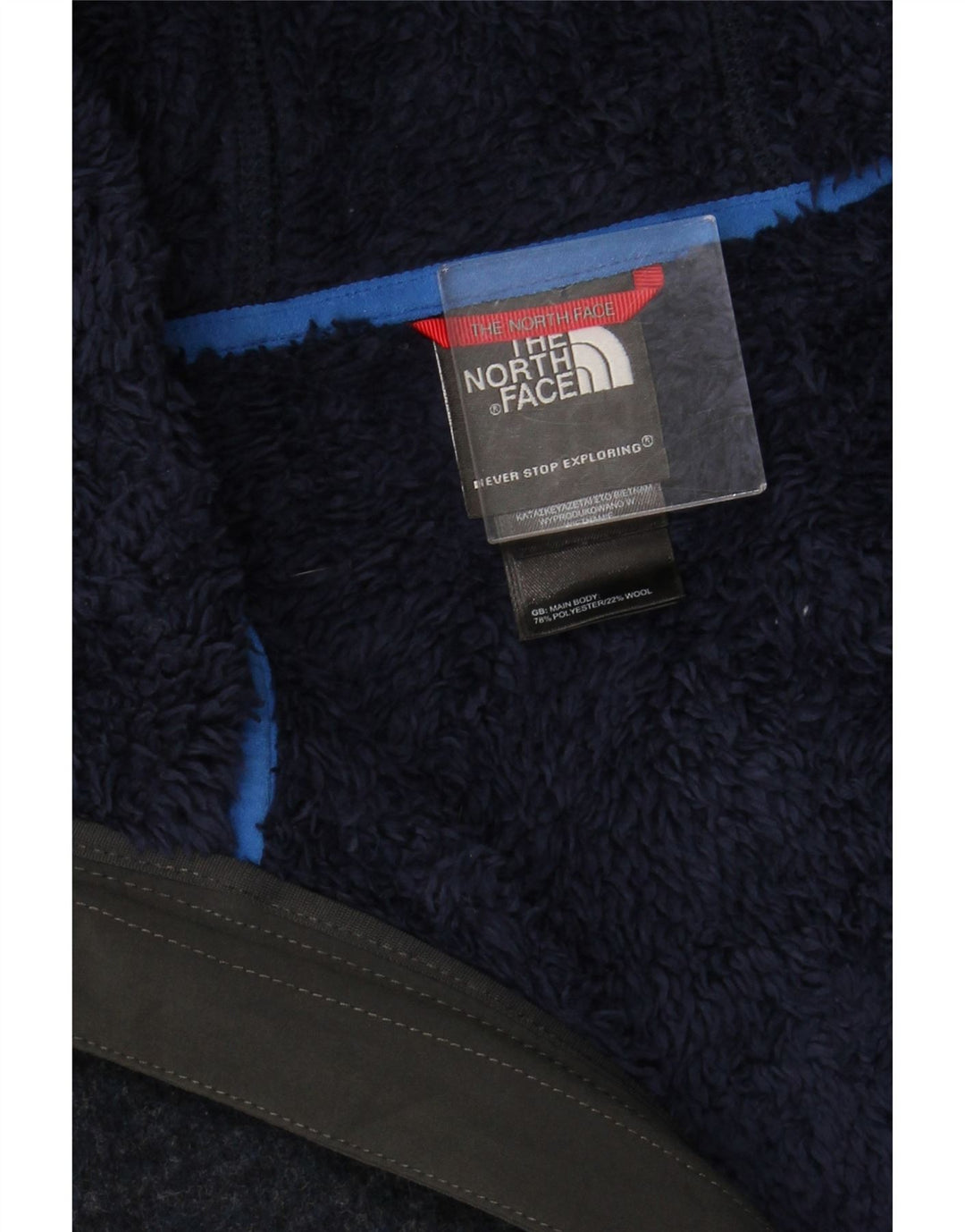 THE NORTH FACE Suéter tipo cárdigan con capucha para hombre Grande Poliéster azul marino