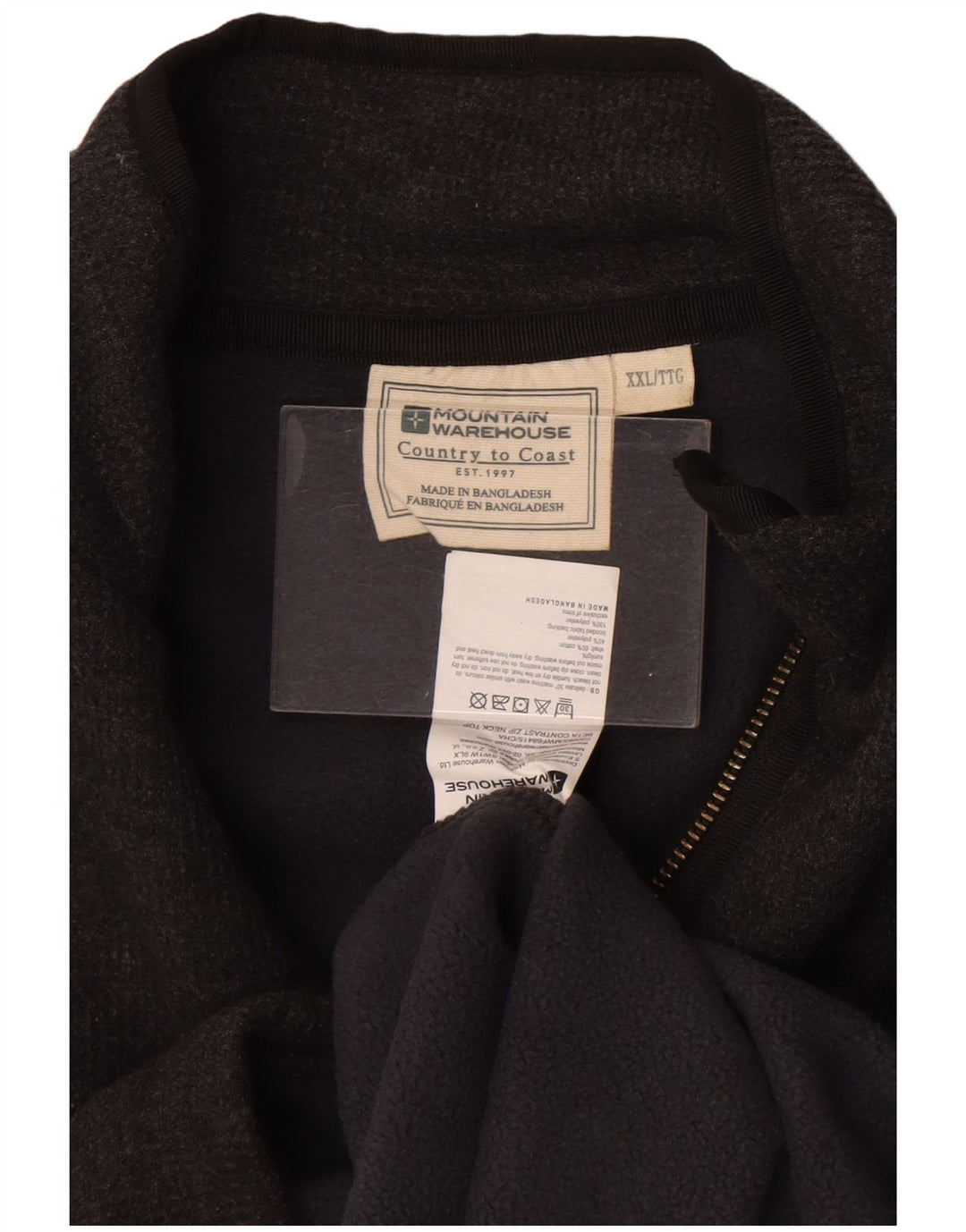 Jersey tipo jersey con cuello y cremallera para hombre de Mountain Warehouse Algodón gris 2XL