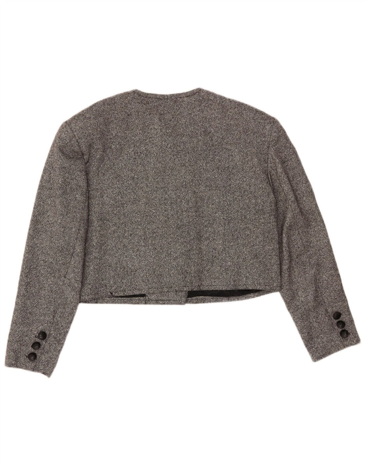 MONDI Chaqueta Bolero de Doble Botonadura para Mujer EU 42 Grande Lana Gris