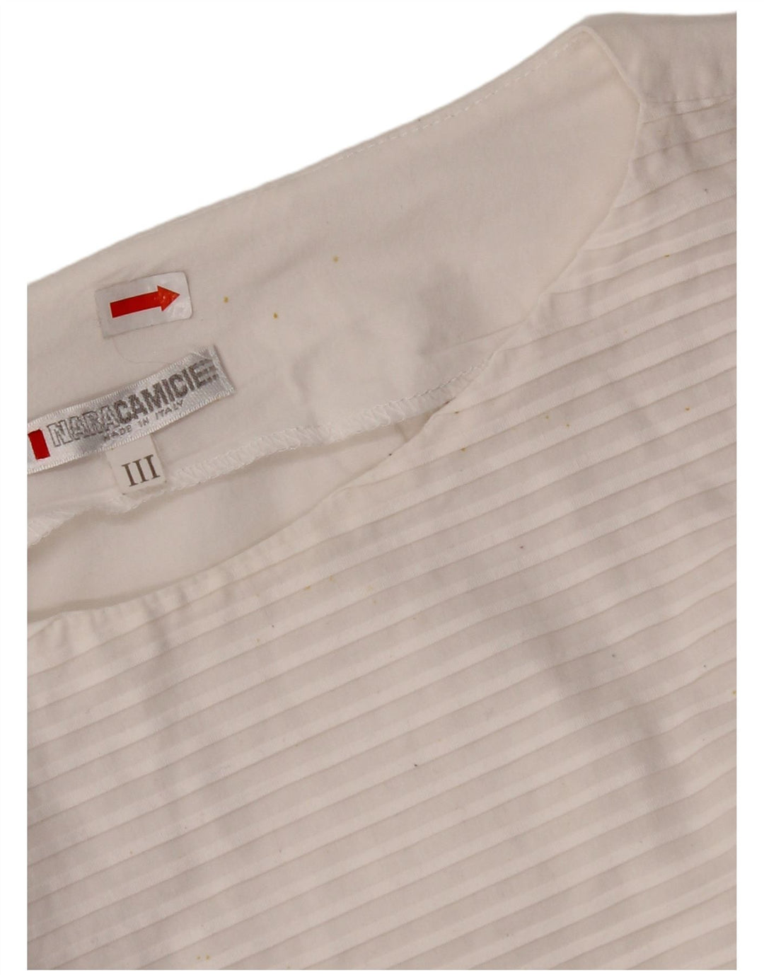 NARACAMICIE Blusa sin mangas para mujer UK 8 Small White Pinstripe Cotton