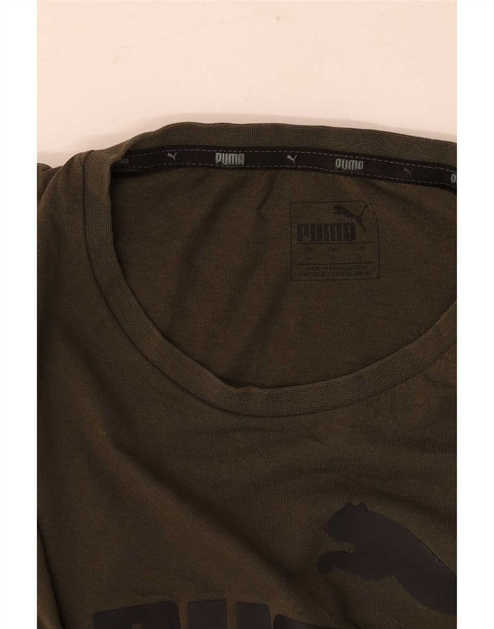 Puma Camiseta Gráfica para Hombre Top Medium Khaki