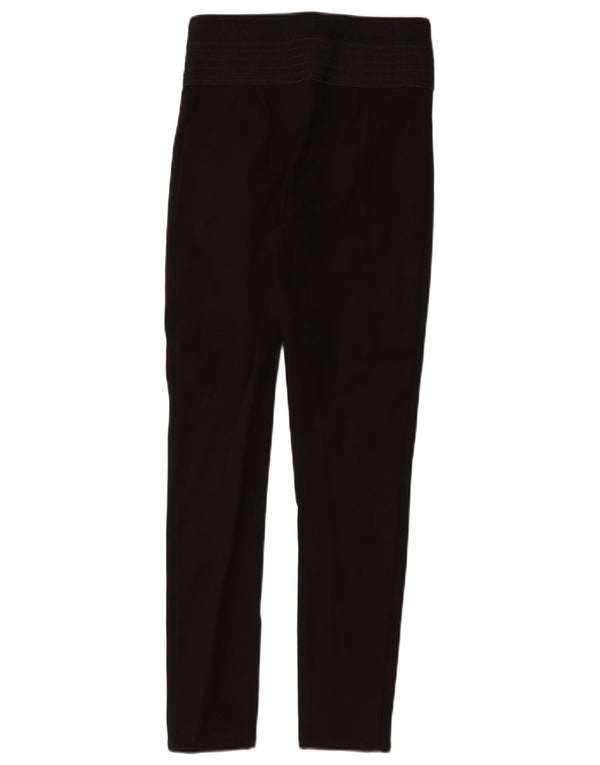 Zara Mujer Pantalones Casuales Slim Small W26 L28 Polietileno Negro