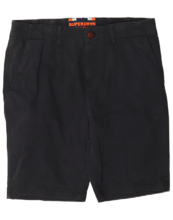 Superdry Pantalones cortos chinos para hombre W32 Algodón azul marino mediano
