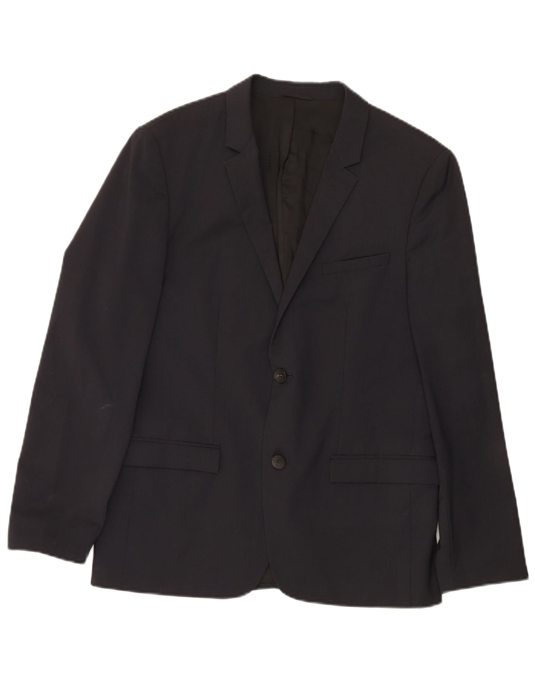 Calvin Klein Traje de 2 piezas con 2 botones para hombre IT 50 Grande W34 L33 Lana negra