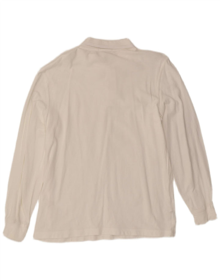 Fred Perry Polo De Manga Larga Para Hombre Algodón Blanco Grande