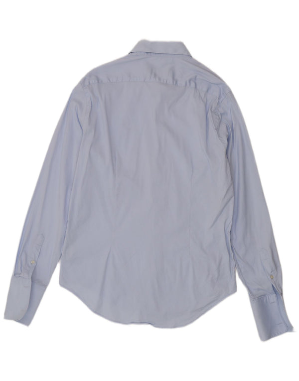 Zara Hombre Camisa Formal Slim Fit XL Algodón Azul