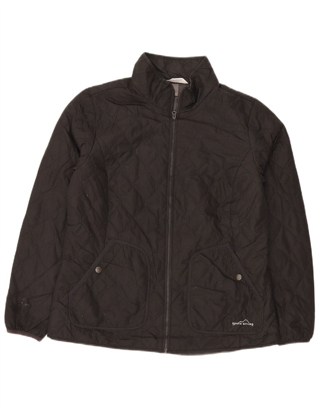 Eddie Bauer Chaqueta acolchada para mujer UK 46 Grande Poliéster negro