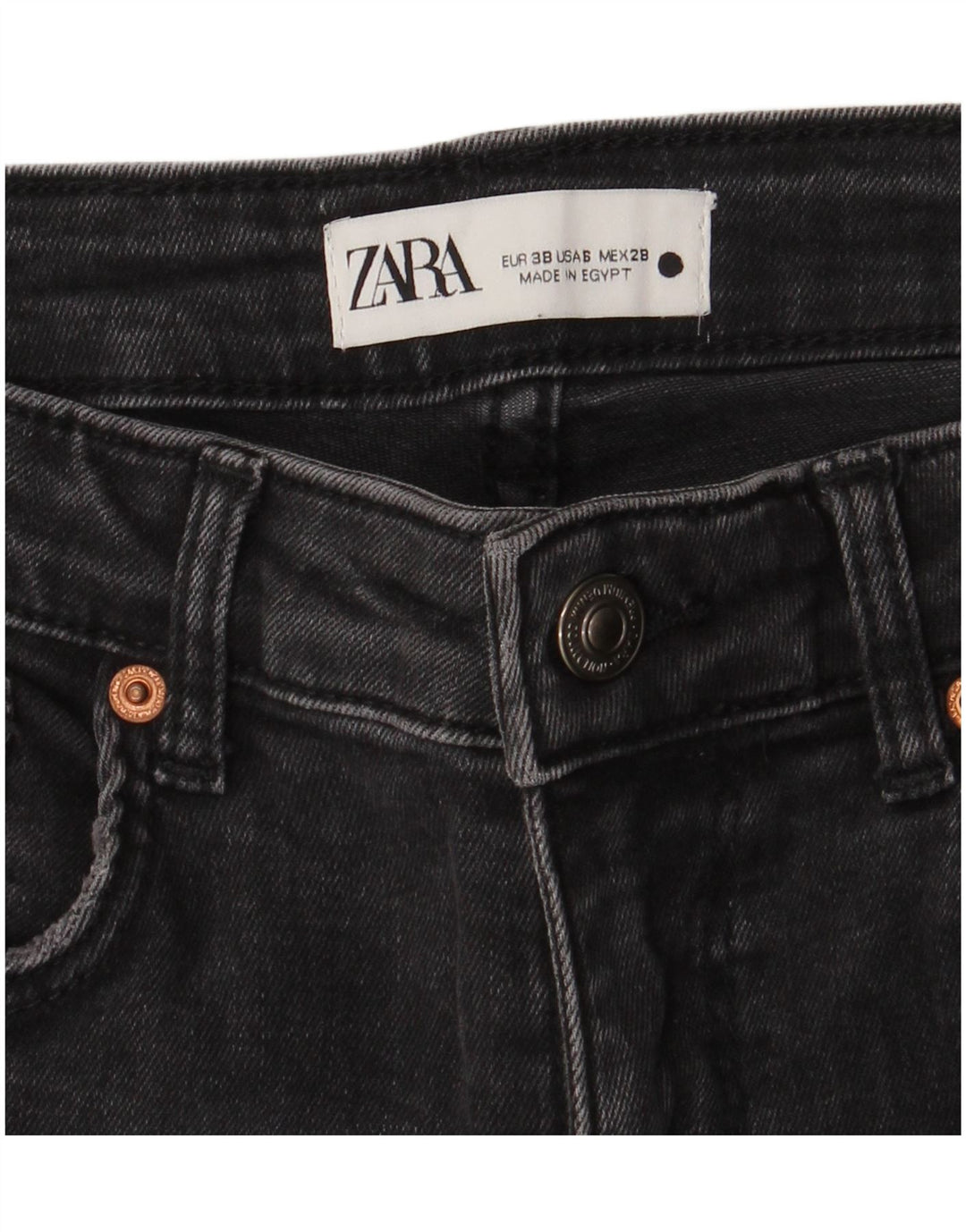 Zara Jeans Slim para Mujer EU 38 Small W28 L25 Gris