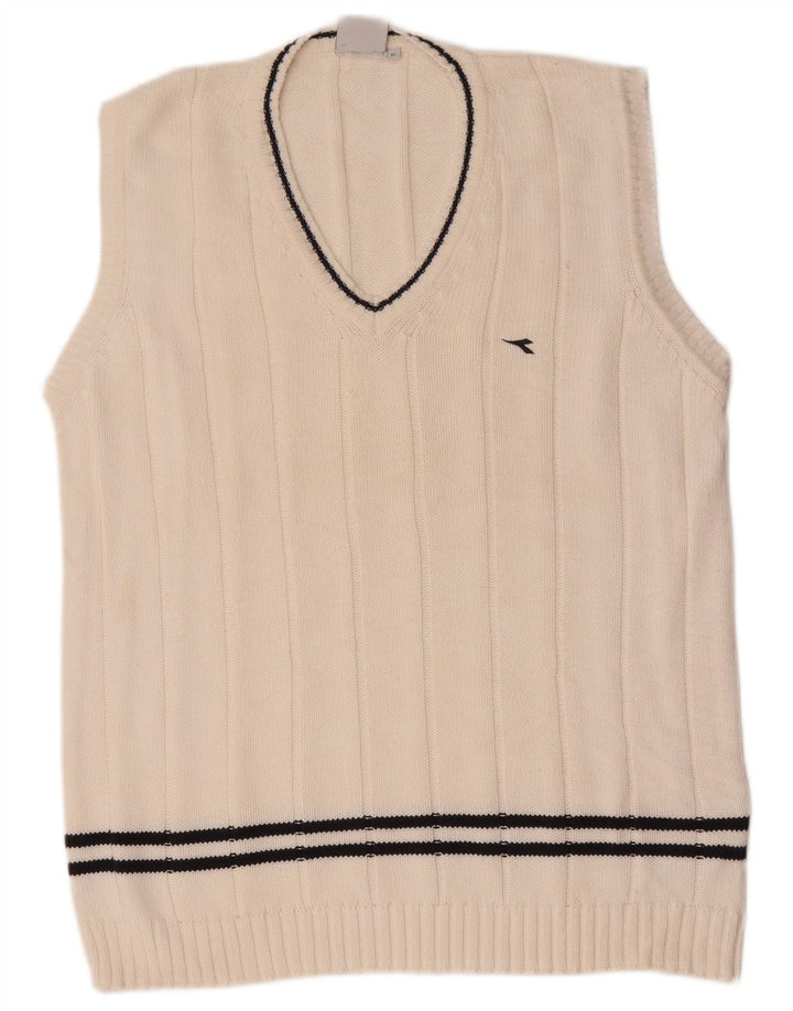 Diadora Hombre Chaleco Tank Top XL Blanco Algodón