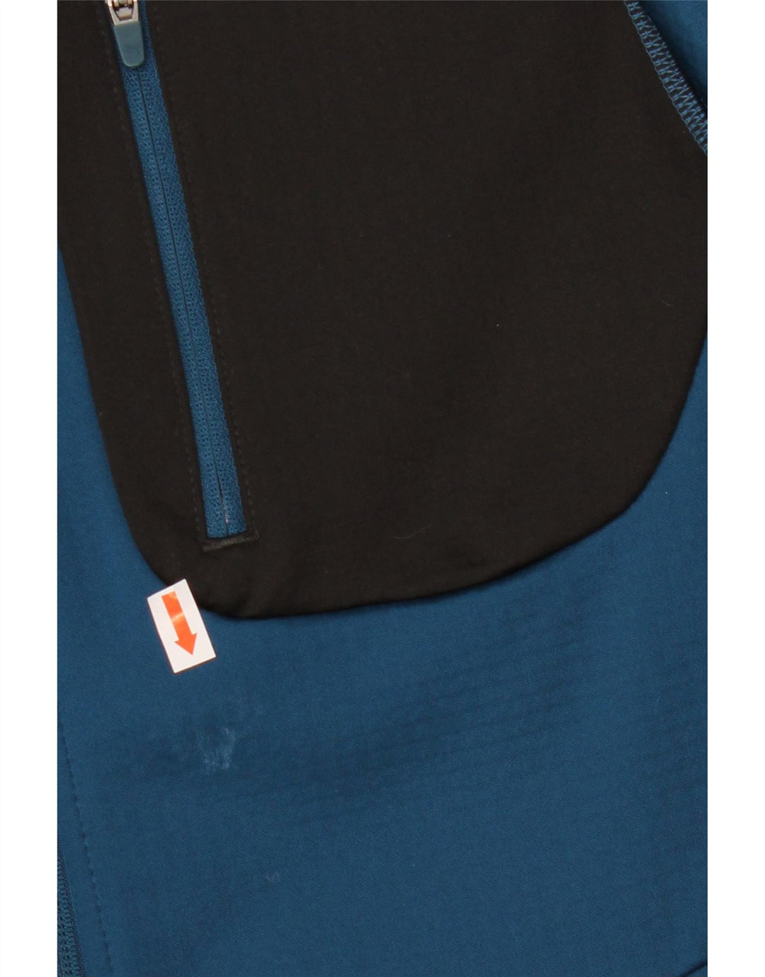 Puma Sudadera con capucha y cremallera para hombre, color azul pequeño, color block
