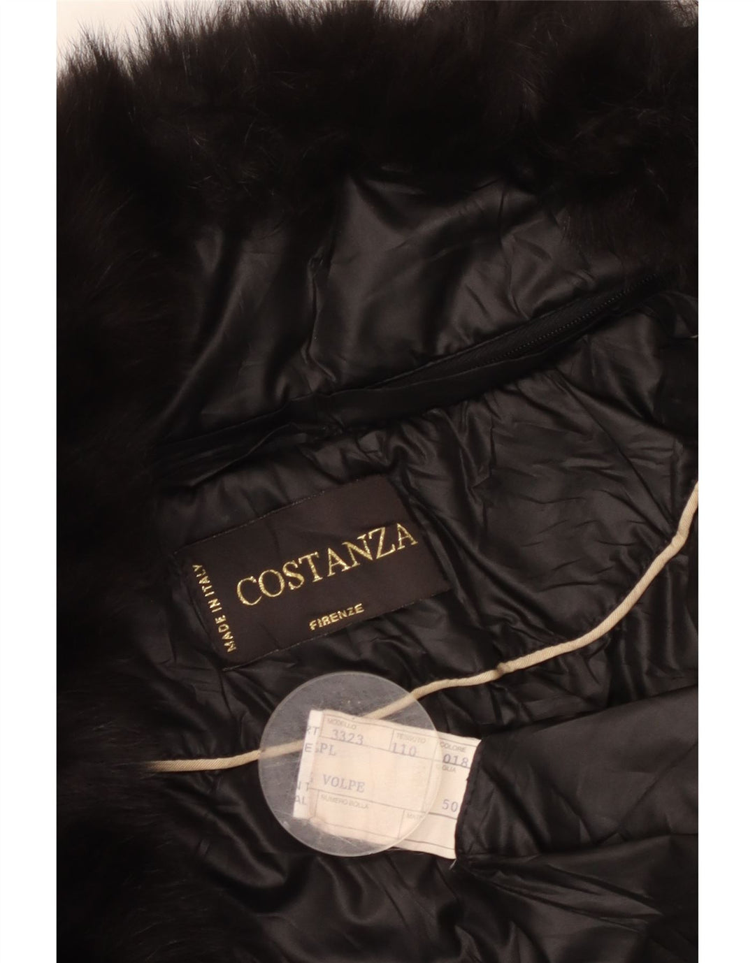 Chaqueta acolchada VINTAGE para mujer IT 50 XL Viscosa negra