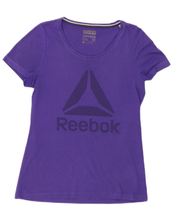 Reebok Camiseta para mujer Top UK 12 Medio Púrpura Poliéster