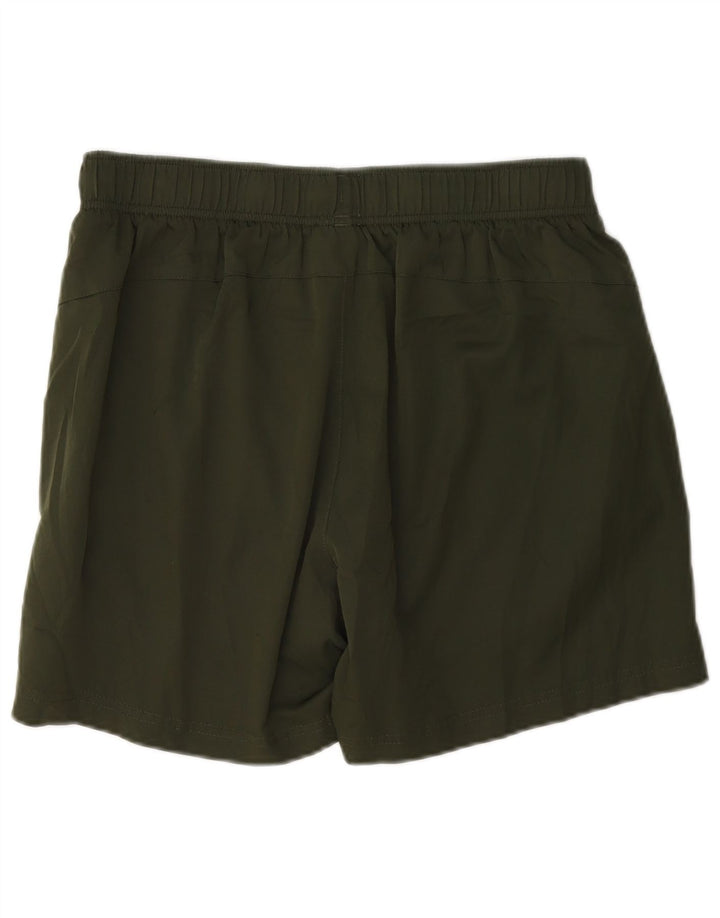 Puma Pantalones cortos deportivos para hombre, tamaño grande, color caqui, poliéster