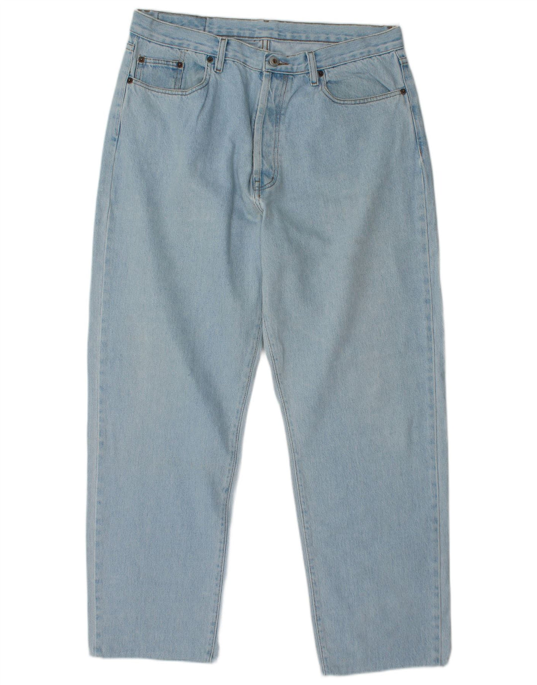 SCHOTT Vaqueros cónicos para hombre W34 L30 Azul