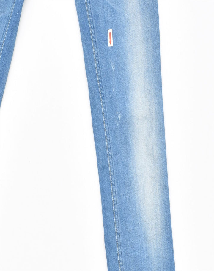 MELTIN' POT Womens Low Waist Skinny Jeans W25 L32 Blue Cotton | Vintage | Thrift | Second-Hand | Used Clothing | Messina Hembry 