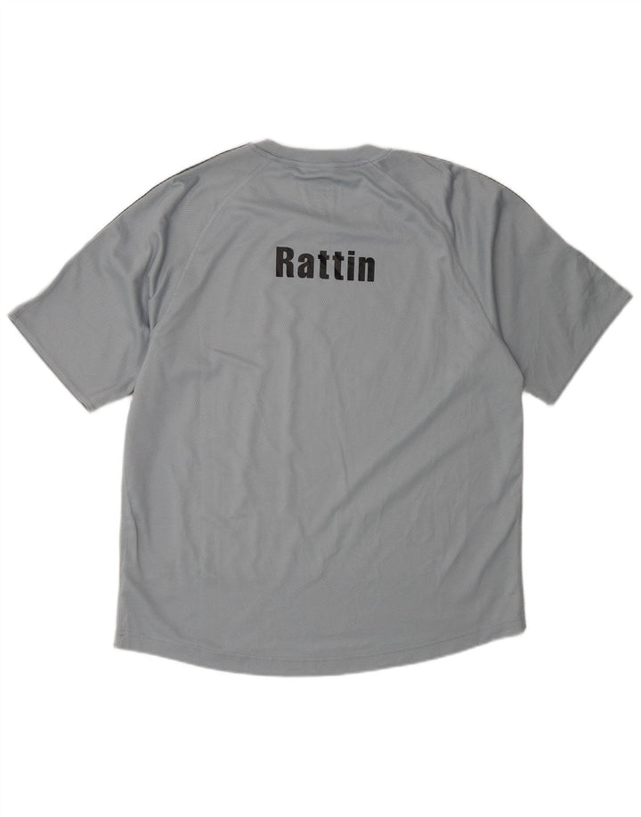 Adidas Mens Climalite Graphic Camiseta Top Grande Gris Poliéster
