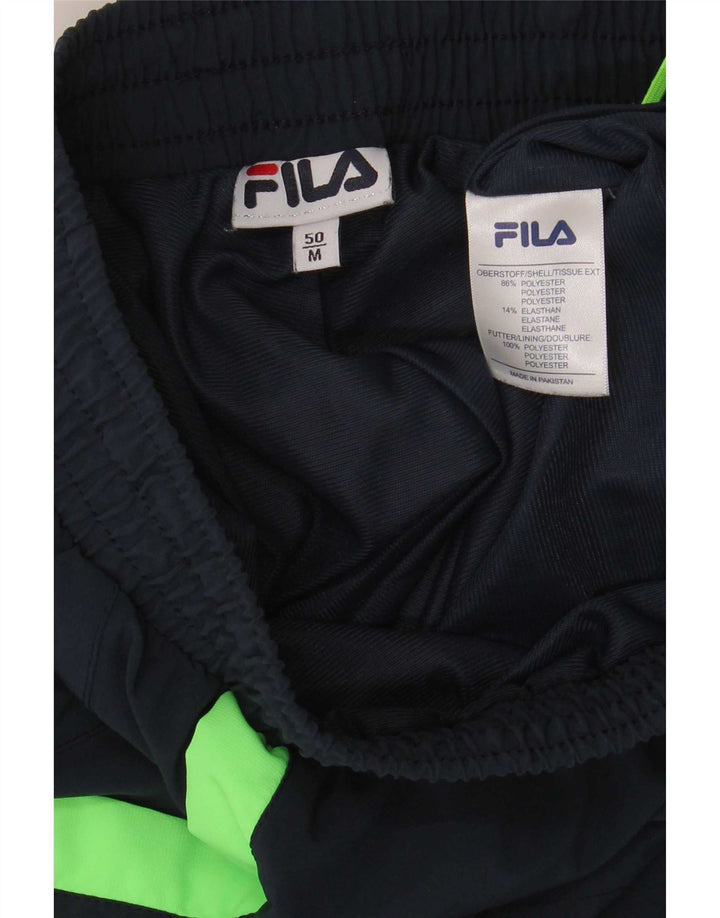 Fila Mens Sport Shorts Medium Azul Marino Colorblock Poliéster