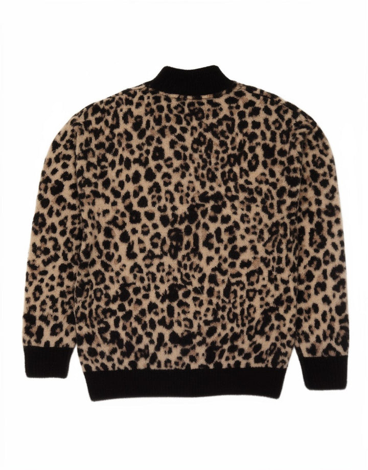 Tommy Hilfiger Suéter tipo jersey con cuello alto para mujer UK 14 Marrón medio
