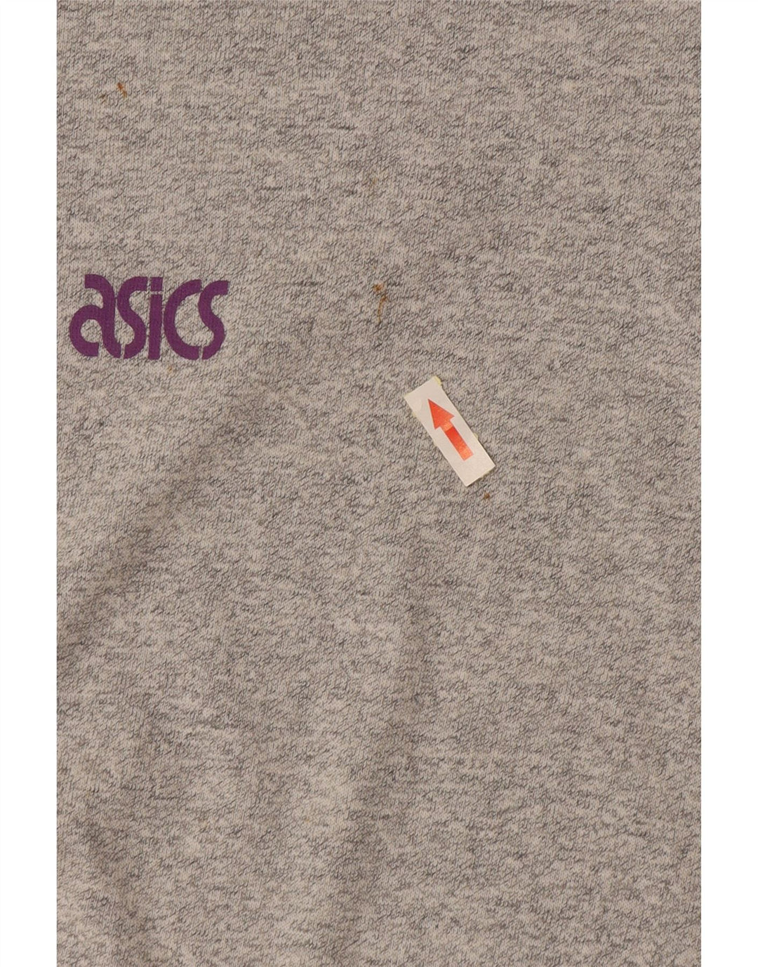 ASICS Camiseta gráfica extragrande para mujer Reino Unido 46 Algodón moteado gris grande