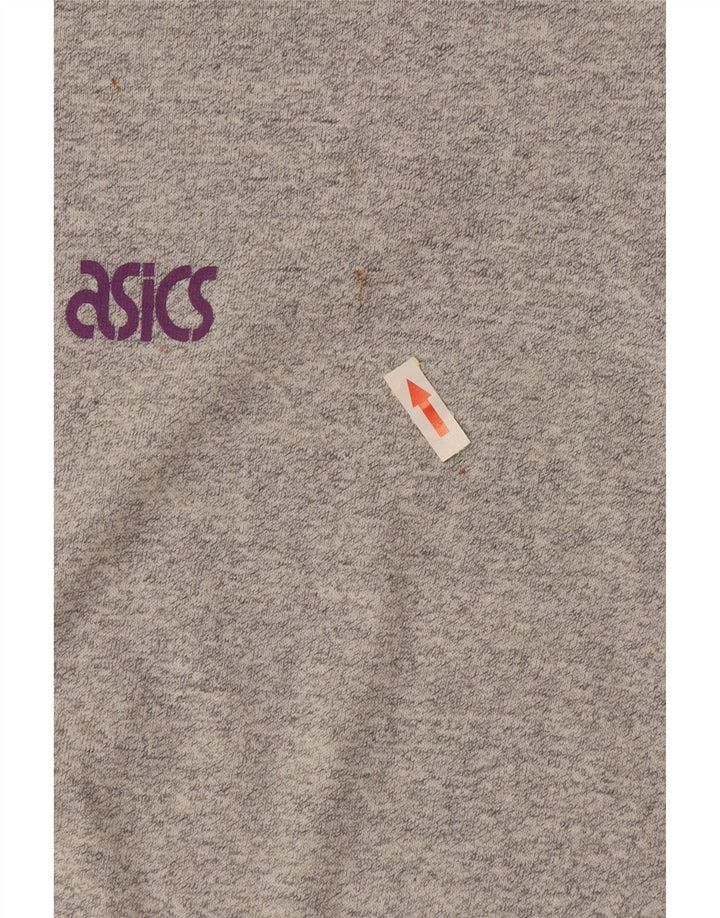 ASICS Camiseta gráfica extragrande para mujer Reino Unido 46 Algodón moteado gris grande