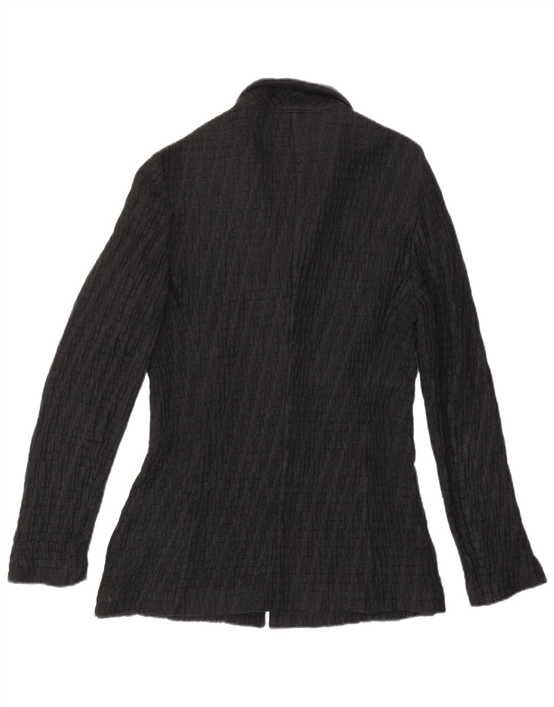 Boggi Chaqueta Blazer De Punto De 3 Botones Para Mujer IT 42 Mediana De Algodón A Rayas Negras