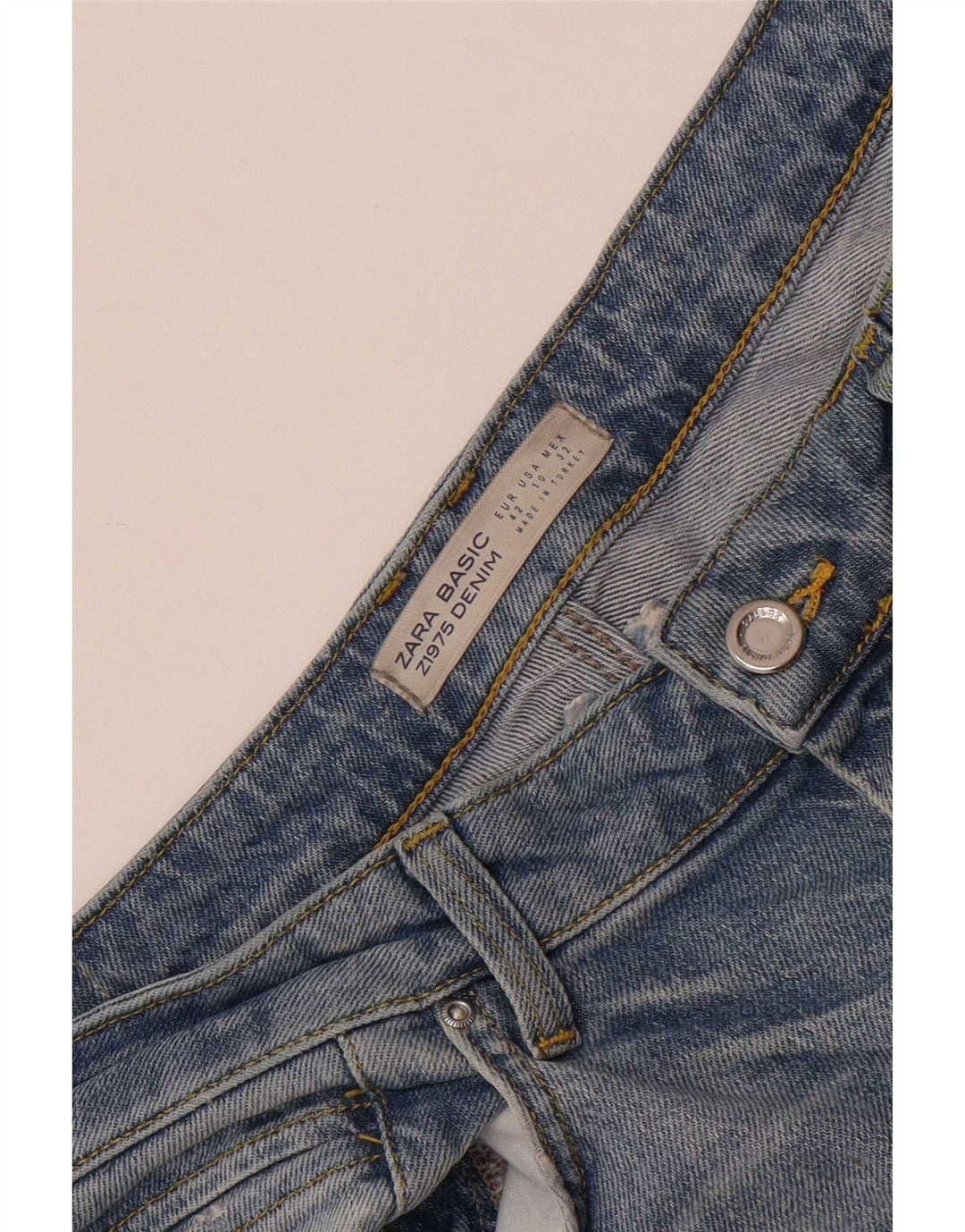 Zara Jeans Acampanados Para Mujer EU 42 Large W32 L34 Azul