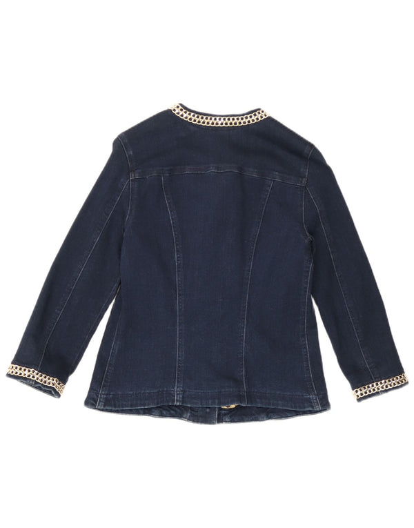 Liu Jo Chaqueta Vaquera de Manga 3/4 para Mujer UK 40 Small Azul Marino