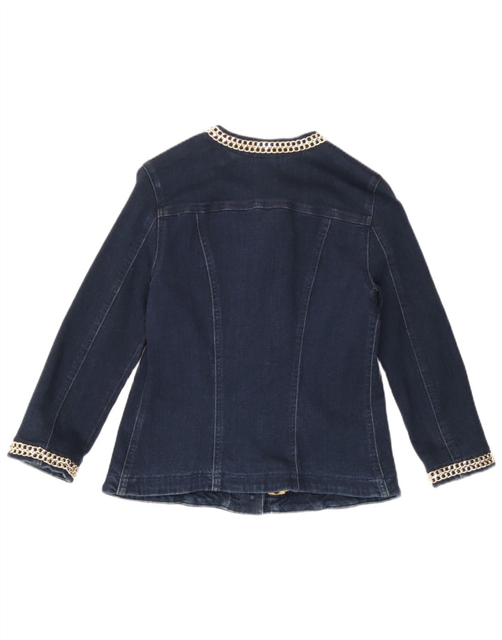 Liu Jo Chaqueta Vaquera de Manga 3/4 para Mujer UK 40 Small Azul Marino