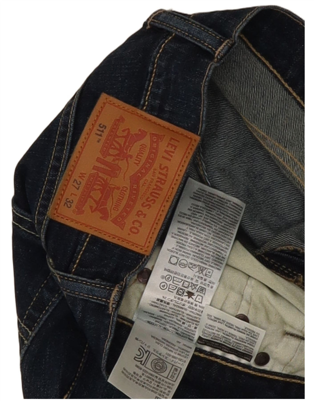 Vaqueros Levi's 511 Slim para mujer W27 L32 Algodón azul marino