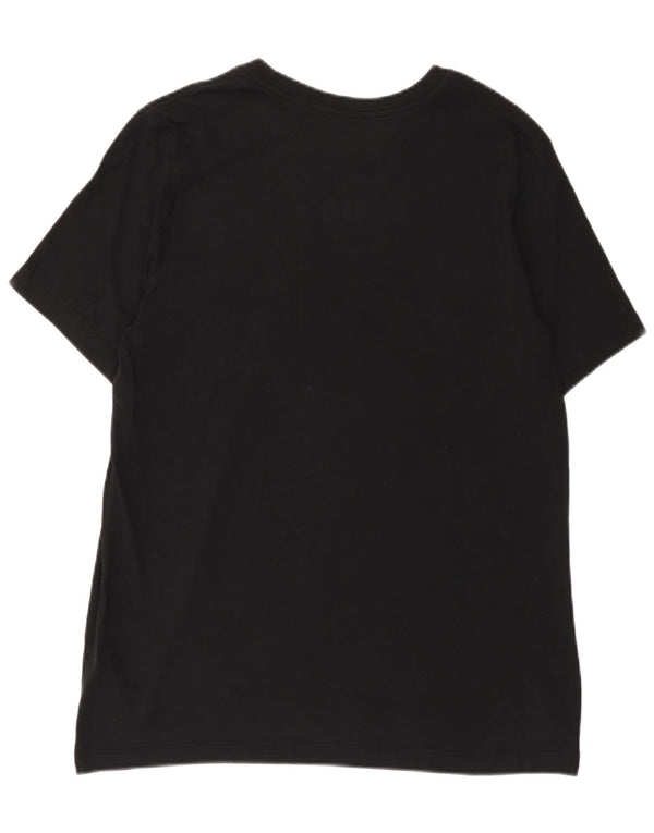 Nike - Camiseta gráfica para hombre, talla grande, algodón negro