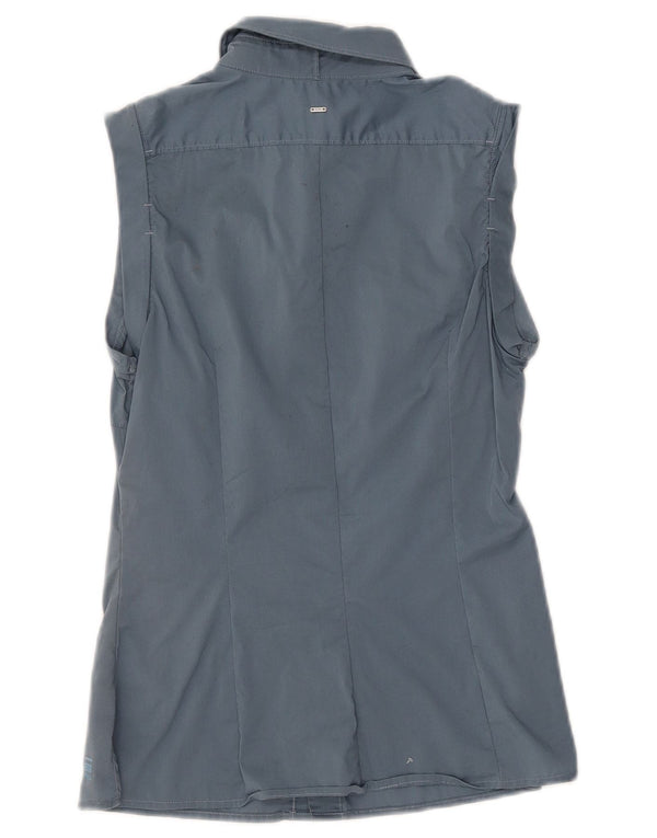 G-STAR Camisa sin mangas para mujer UK 8 Small Algodón azul