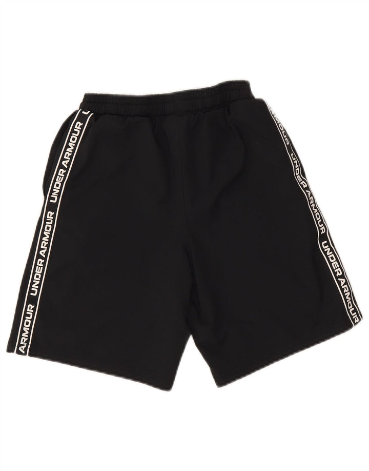 Under Armour Pantalones cortos deportivos para niño 9-10 años Mediano Negro Poliéster