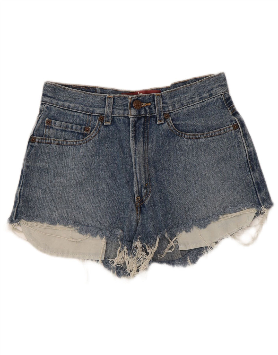 LEVI'S Shorts vaqueros desgastados de corte holgado 569 para niñas 13-14 años W27 Azul