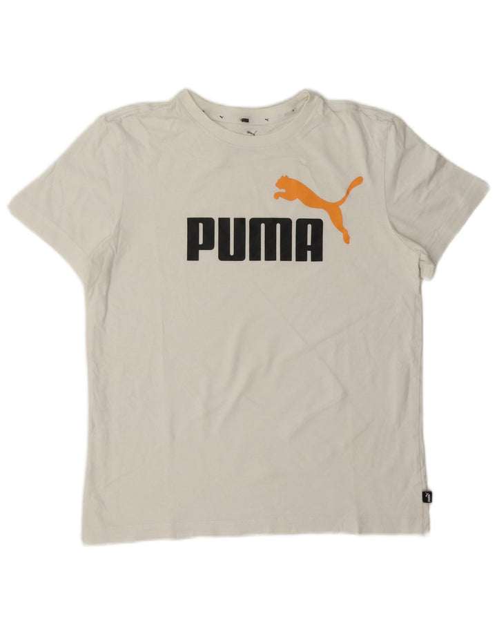 Puma Camiseta gráfica para niño 15-16 años Blanco