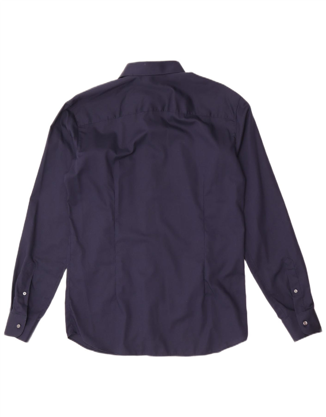 Camisa Jack & Jones Hombre Regular Fit Algodón Azul Marino Medio