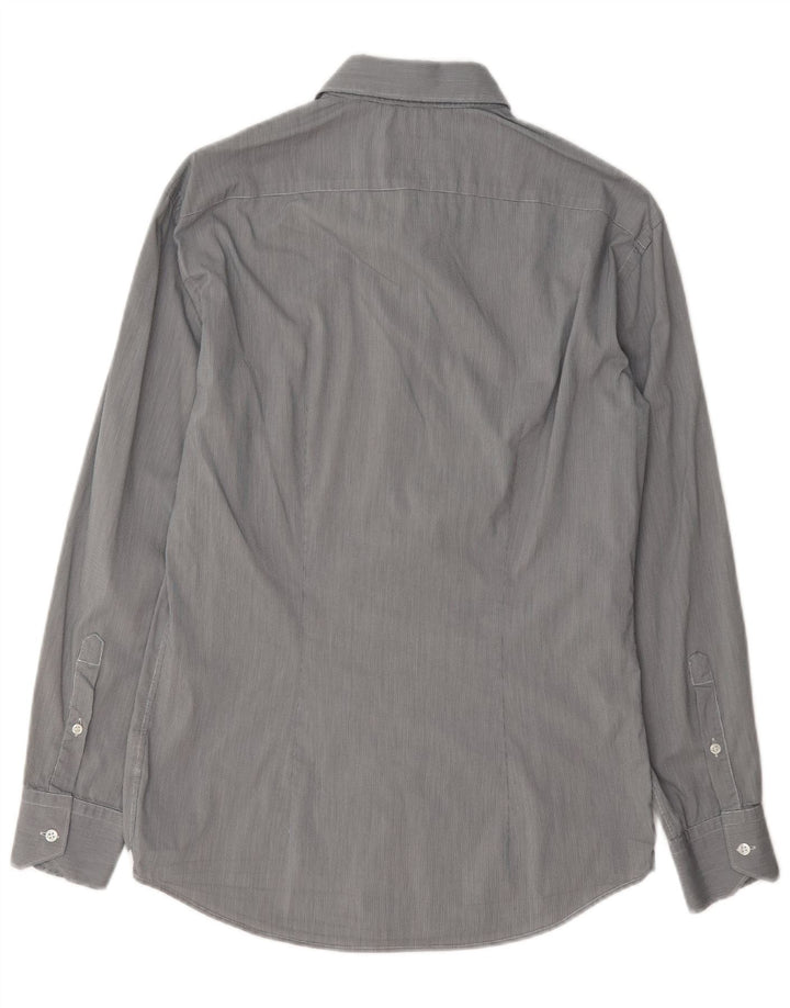 Camisa Trussardi Hombre Talla 39 Gris Medio Pata De Gallo