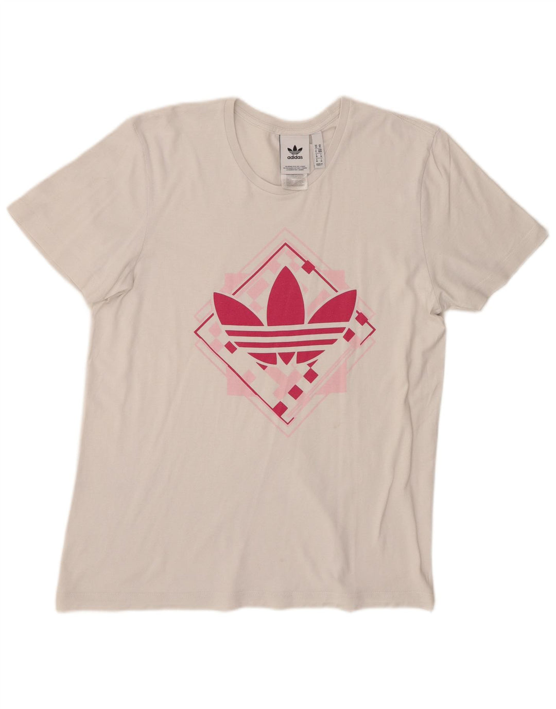 Adidas - Camiseta gráfica para mujer, talla 40, algodón blanco mediano
