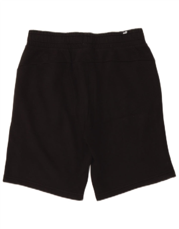 Pantalones cortos deportivos Puma para hombre de algodón negro mediano