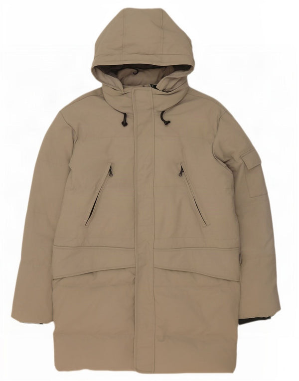 Diadora Abrigo acolchado con capucha para hombre UK 40 Large Poliamida verde