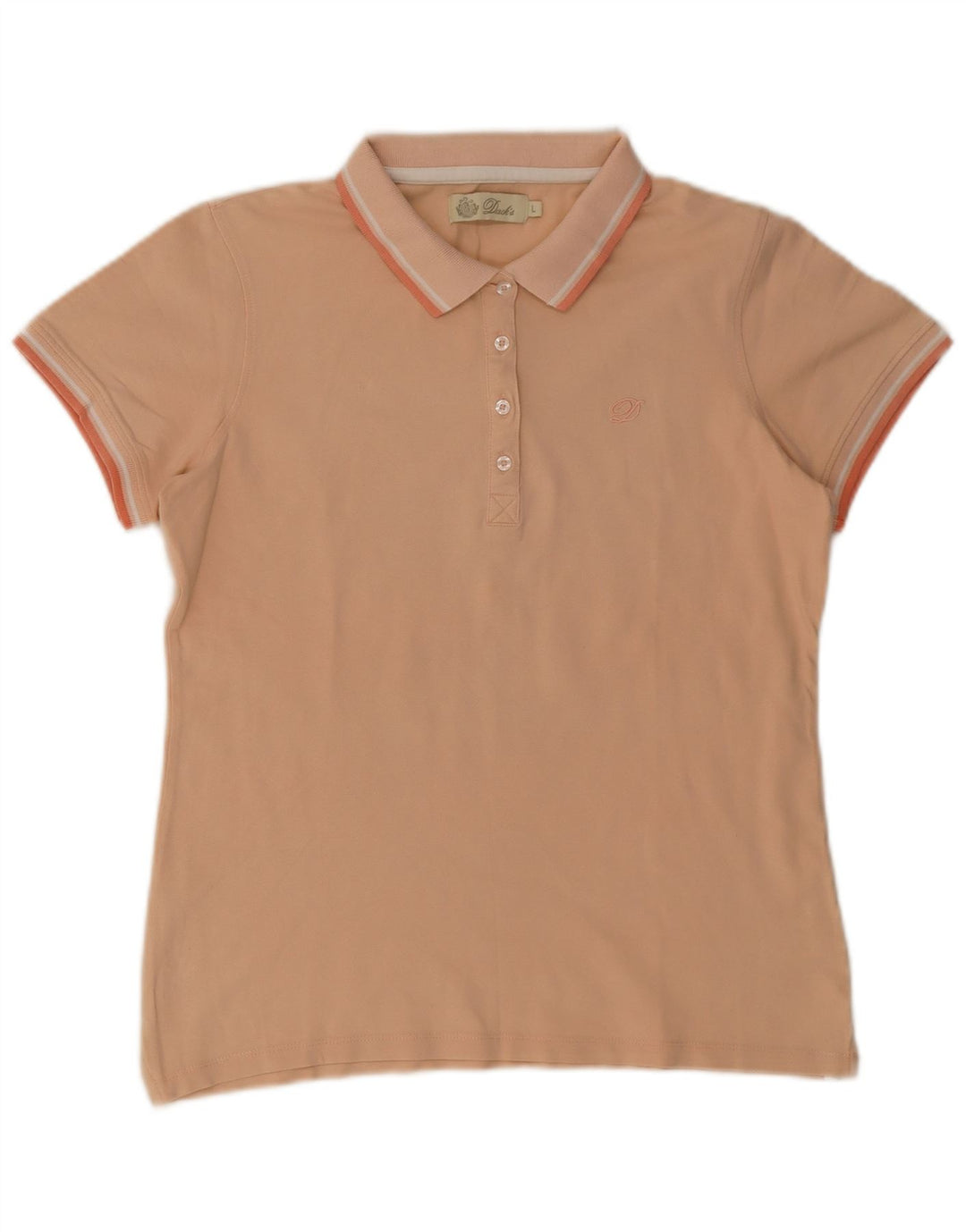 Dack's Polo para mujer UK 44 Grande Naranja Algodón