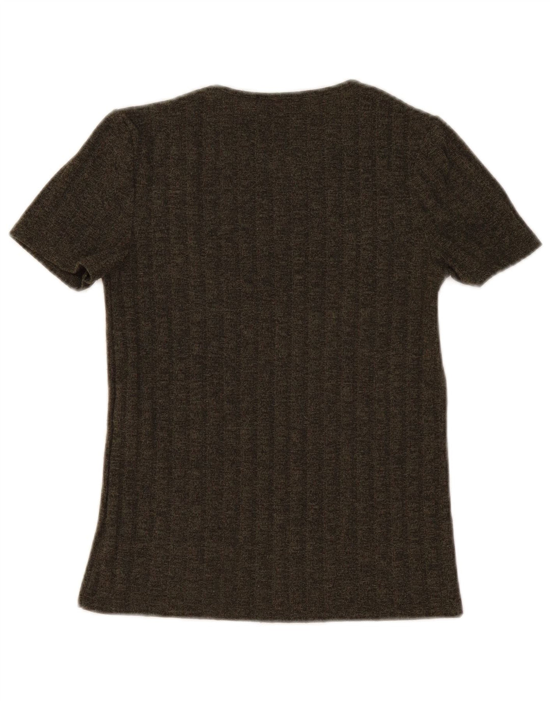 Zara Mujer Trafaluc Camiseta Top UK 8 Small Caqui Poliéster