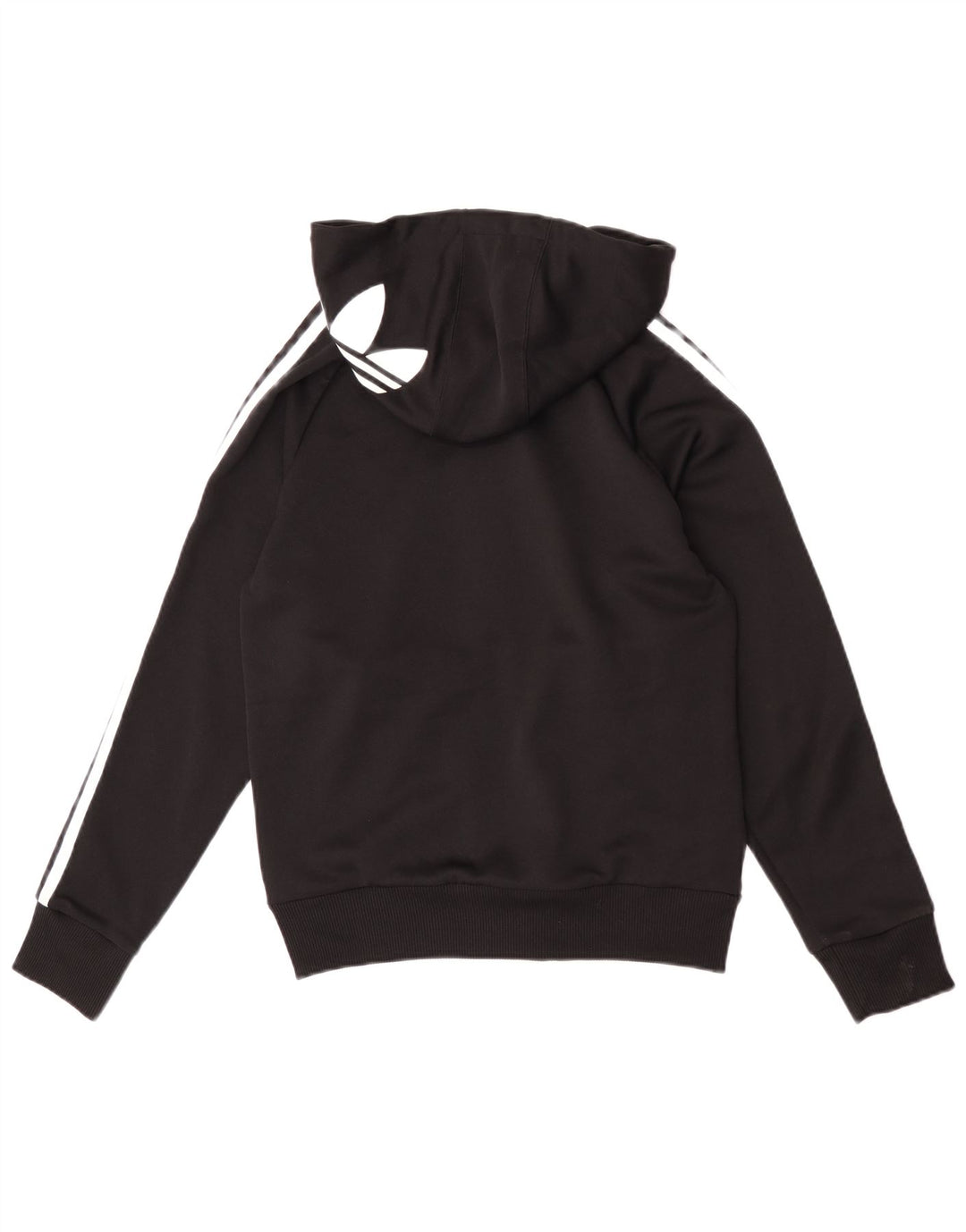 Adidas Mujer Graphic Zip Sudadera con capucha IT 40 Pequeño Poliéster Negro